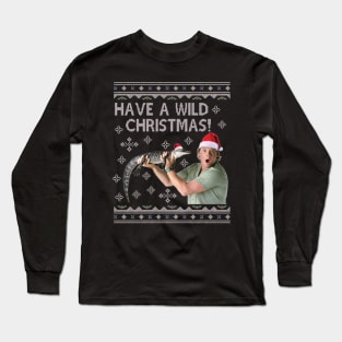 Steve Irwin Have A Wild Christmas Long Sleeve T-Shirt